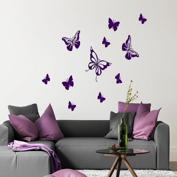 butterfly stickers various sizes colourfast graphics