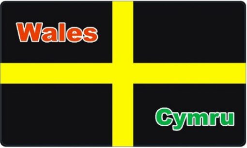 Dyfed style 1 Flag sticker - Colourfast Graphics