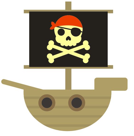 Pirate ship - Colourfast Graphics