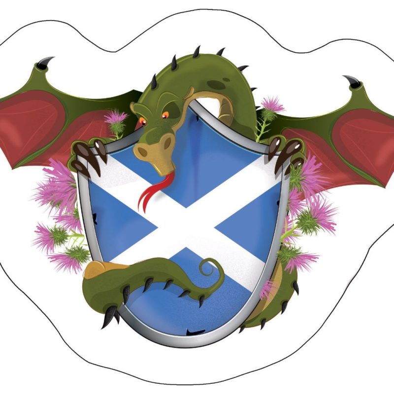 Scottish dragon shield