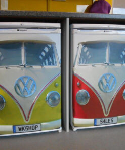 VW Bus Mini Fridge Wrap